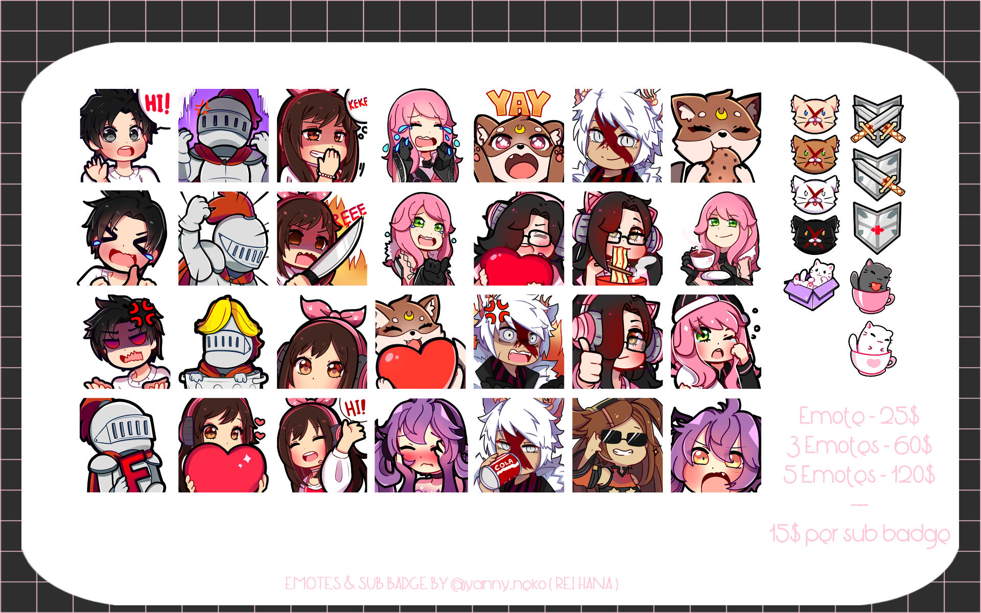 Twitch Emotes SAMPLES